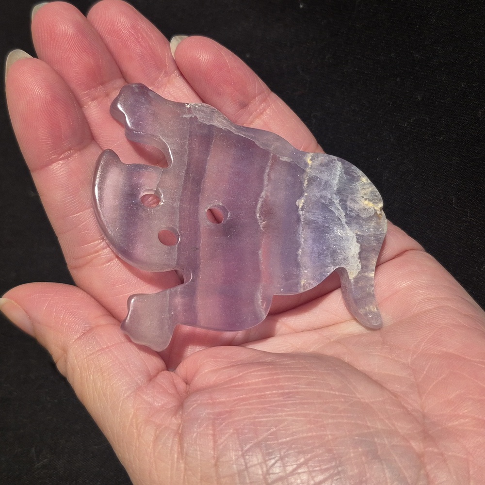 Purple Rainbow Flourite Ghost